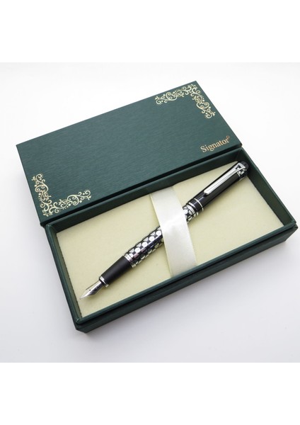 ® S221 Parlak Piton Kabartmalı Dolma Kalem Seti | Isme Özel Kalem | Hediyelik Kalem fiyatları
