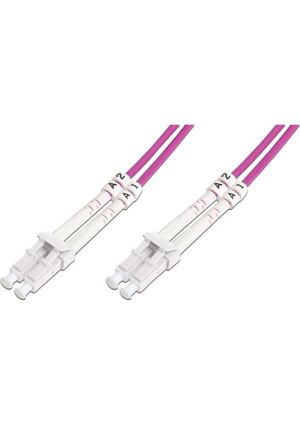 LC-LC Fiber Optik Patch Kablo, Multimode OM 4 50/125 Duplex, 3.0mm, LSZH, 35 metre