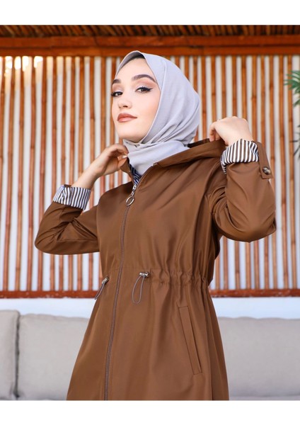 Çizgi Detaylı Trençkot Taba fırsatları