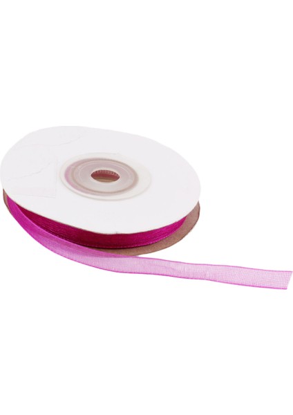 Organze Kurdele 10 Mm (22 Metre) Fuşya