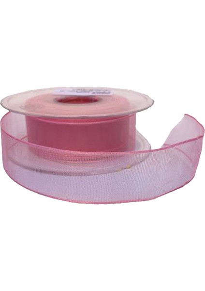 Şifon Kurdele 2.5 Cm (20 Metre) Pembe