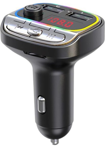 Araç Fm Transmitter 5.0 Bluetooth Araç Kiti USB Mp3 Sd Kart Flash Için Uygun Çakmaklık Girişli