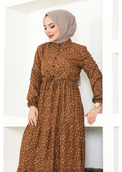 Çıtır Desen Düğmeli Elbise fiyatları