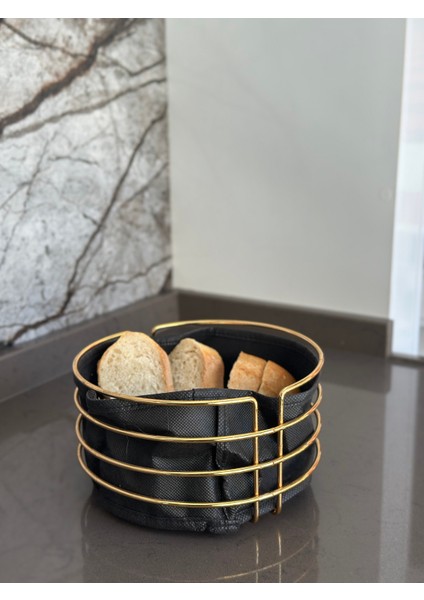mdklife Ekmek Sepeti siyah metal