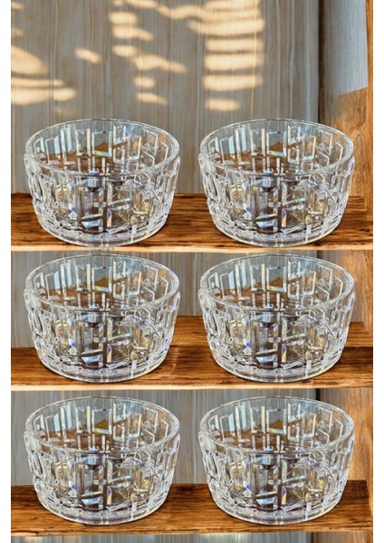 Kırılmaz Çerezlik 180 ml Şık Kase Sunumluk Kristal Kesim Özel Üretim 6 Adet fiyatları