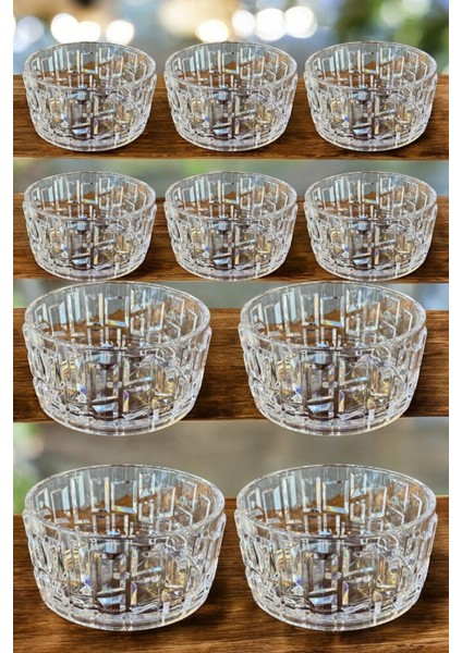 Kırılmaz Çerezlik 180 ml Şık Kase Sunumluk Kristal Kesim Özel Üretim 10 Adet fiyatları