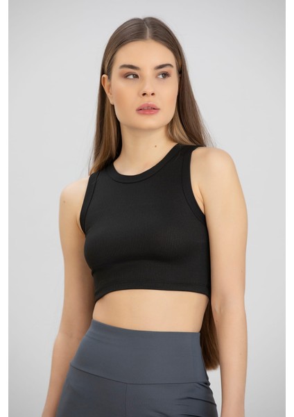 Aurafıt Sporcu- Fitilli Crop Top