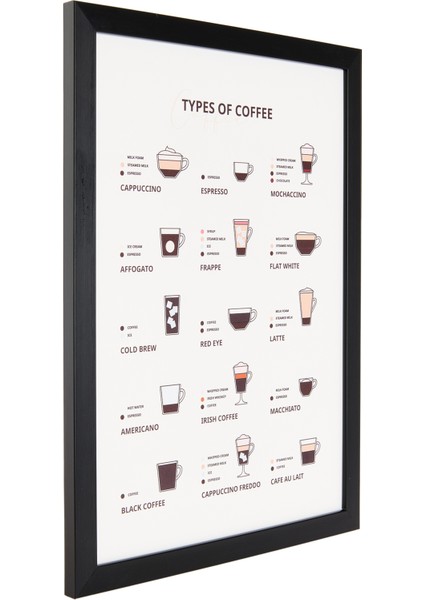 Deco Time Of Coffee Pano - Beyaz - 30X40 cm