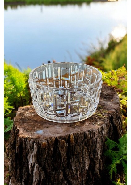 Kırılmaz Çerezlik 180 ml Şık Kase Sunumluk Kristal Kesim Özel Üretim 1 Adet