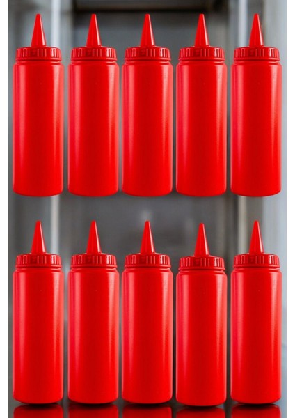 500 Ml. Fişek Sosluk Ketçap Mayonez 10 Adet