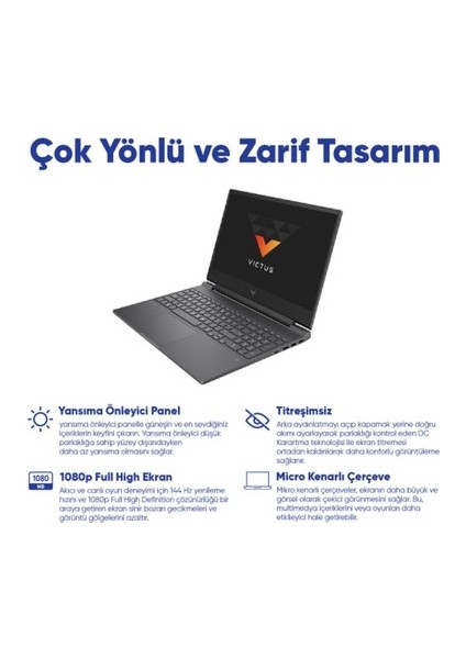 Hp Victus 15 Intel Core I7-13700H 48GB 2tb SSD RTX4050/6GB 15.6" Freedos Fhd Taşınabilir Bilgisayar 8U849EA-A23