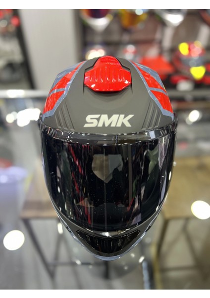 Gullwıng Super Tour Kırmızı Gri Çene Açılır Kask Şeffaf Vizörlü fırsatları