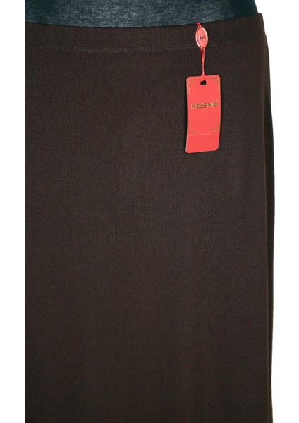 Hesna Kadın Buğra Iki Parça Astarlı Çan Kesim Kahverengi Kalem Etek fiyatları