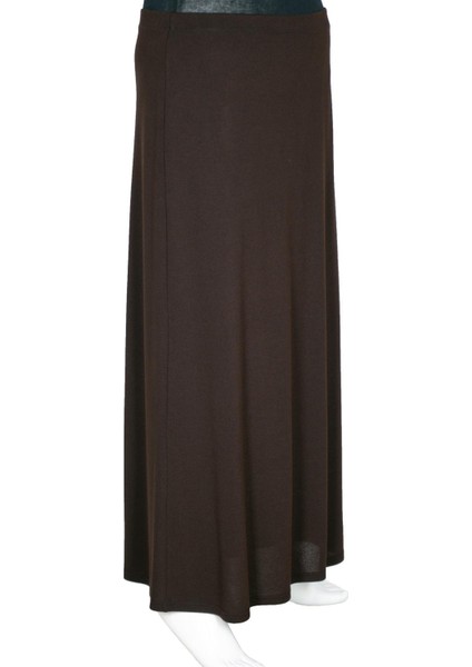 Hesna Kadın Buğra Iki Parça Astarlı Çan Kesim Kahverengi Kalem Etek modelleri