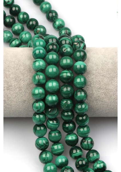 Malakit ( Ab Kalite ) Doğaltaş Dizi 10 mm Küre Kesim