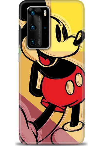 Huawei P40 Pro Kılıf Hd Baskılı - Mickey Mousee + 9h Nano Ekran Koruyucu