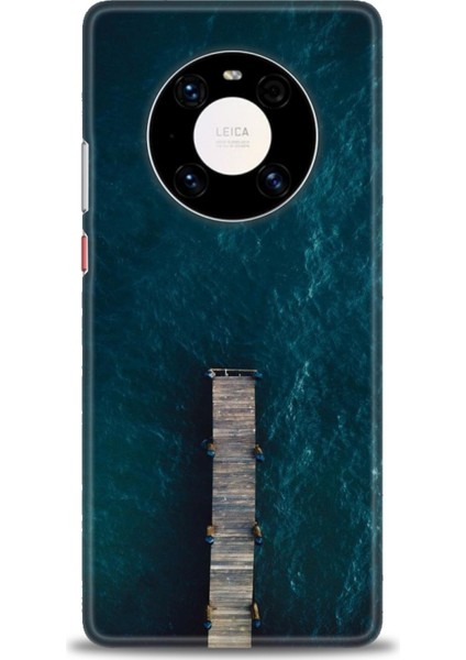 Huawei Mate 40 Pro Kılıf Hd Baskılı - Iskele + 9h Nano Ekran Koruyucu