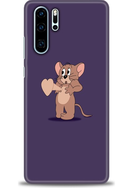 Huawei P30 Pro Kılıf Hd Baskılı - Aşık Jerry + 9h Nano Ekran Koruyucu