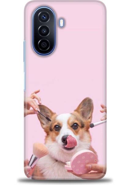 Huawei Nova Y70 Kılıf Hd Baskılı - Sevimli Köpek + 9h Nano Ekran Koruyucu