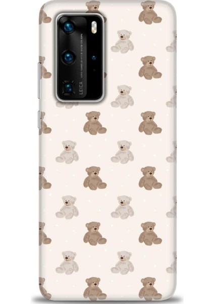 Huawei P40 Pro Kılıf Hd Baskılı - Ayıcıklar + 9h Nano Ekran Koruyucu