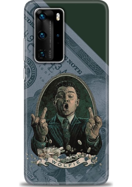 Huawei P40 Pro Kılıf Hd Baskılı - Dolar + 9h Nano Ekran Koruyucu