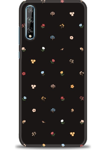 Huawei P Smart S Kılıf Hd Baskılı - Flower + 9h Nano Ekran Koruyucu