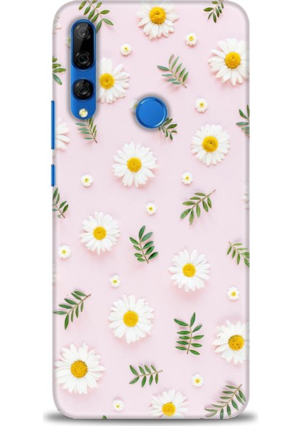 Huawei Y9 Prime 2019 Kılıf Hd Baskılı - Papatyalar + 9h Nano Ekran Koruyucu