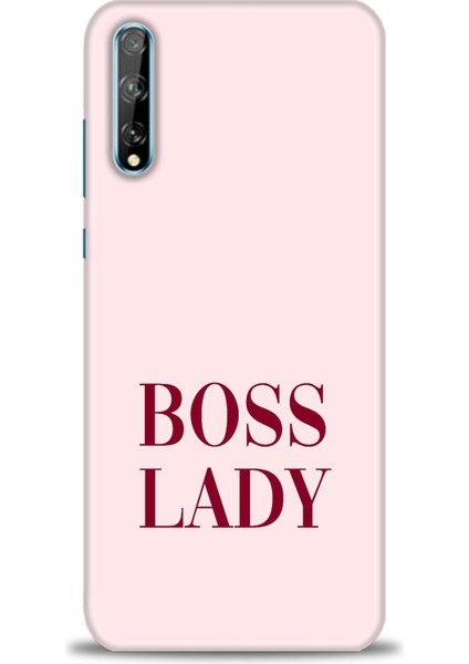 Huawei Y8P Kılıf Hd Baskılı - Boss Lady + 9h Nano Ekran Koruyucu