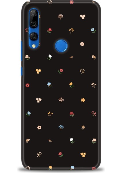 Huawei Y9 Prime 2019 Kılıf Hd Baskılı - Flower + 9h Nano Ekran Koruyucu