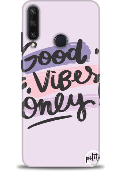 Huawei Y6P Kılıf Hd Baskılı - Good Vibes + 9h Nano Ekran Koruyucu