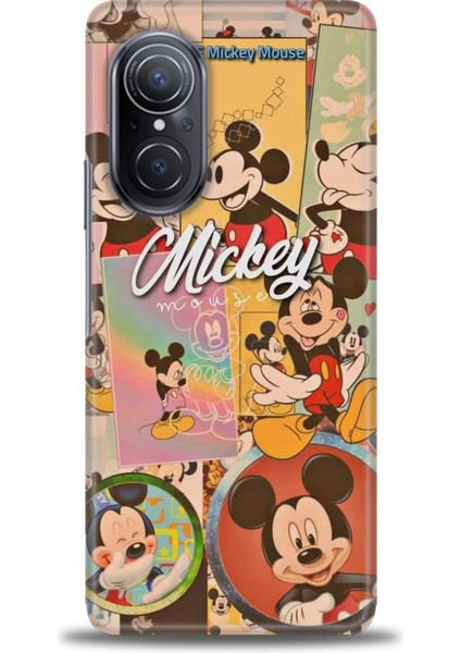 Huawei Nova 9 Se Kılıf Hd Baskılı - I Love Mickey + 9h Nano Ekran Koruyucu