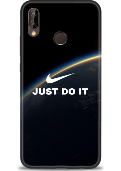 Huawei P20 Lite Kılıf Hd Baskılı - Nike Dünya + 9h Nano Ekran Koruyucu