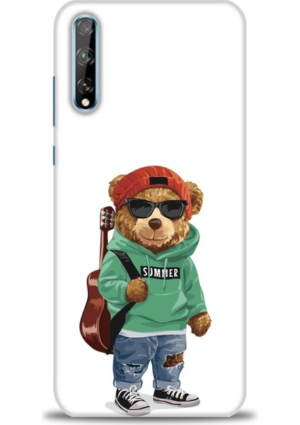 Huawei P Smart S Kılıf Hd Baskılı - Teddy Bear + 9h Nano Ekran Koruyucu