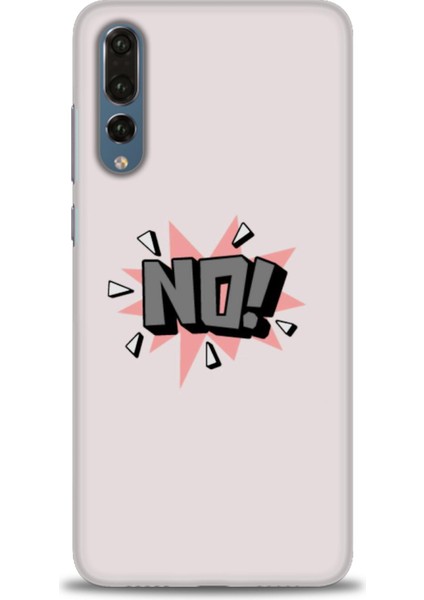 Huawei P20 Pro Kılıf Hd Baskılı - No + 9h Nano Ekran Koruyucu