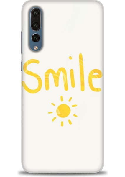 Huawei P20 Pro Kılıf Hd Baskılı - Smile Güneş + 9h Nano Ekran Koruyucu