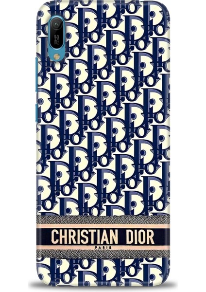 Huawei Y6 2019 Kılıf Hd Baskılı - Christian Dior + 9h Nano Ekran Koruyucu