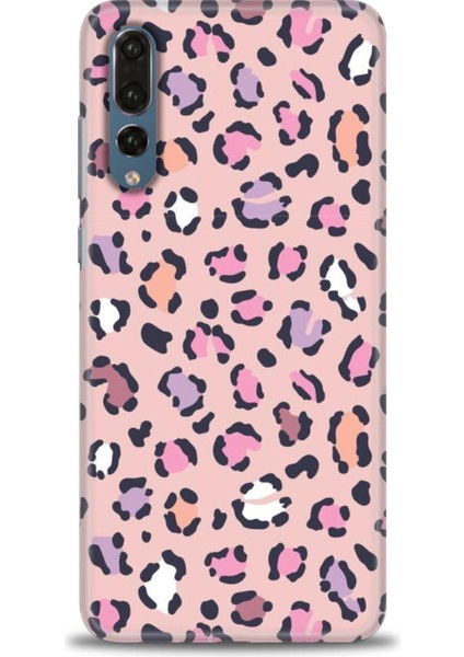 Huawei P20 Pro Kılıf Hd Baskılı - Pembe Leopar + 9h Nano Ekran Koruyucu