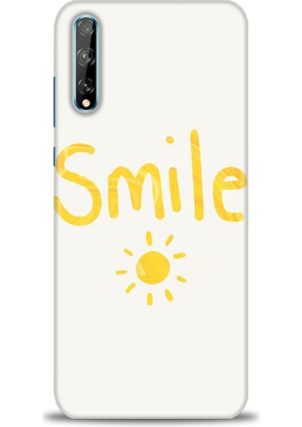 Huawei Y8P Kılıf Hd Baskılı - Smile Güneş + 9h Nano Ekran Koruyucu