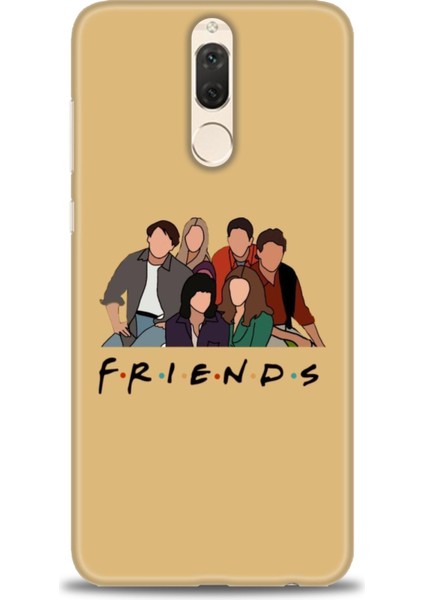 Huawei Mate 10 Lite Kılıf Hd Baskılı - Friends + 9h Nano Ekran Koruyucu