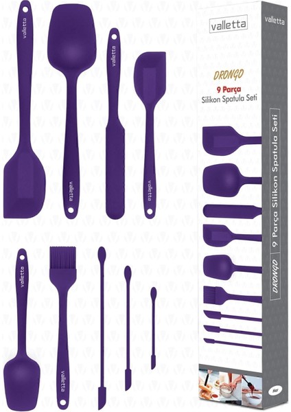 VALLETTA VLT1176 DRONGO 9'LU SPATULA SET MOR