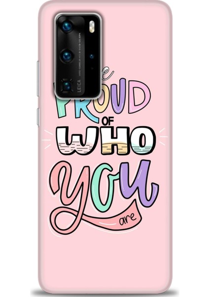 Huawei P40 Pro Kılıf Hd Baskılı - Who You + 9h Nano Ekran Koruyucu