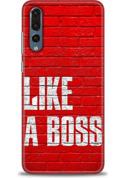 Huawei P20 Pro Kılıf Hd Baskılı - Like A Boss + 9h Nano Ekran Koruyucu