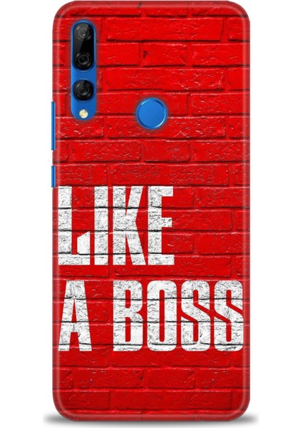 Huawei Y9 Prime 2019 Kılıf Hd Baskılı - Like A Boss + 9h Nano Ekran Koruyucu