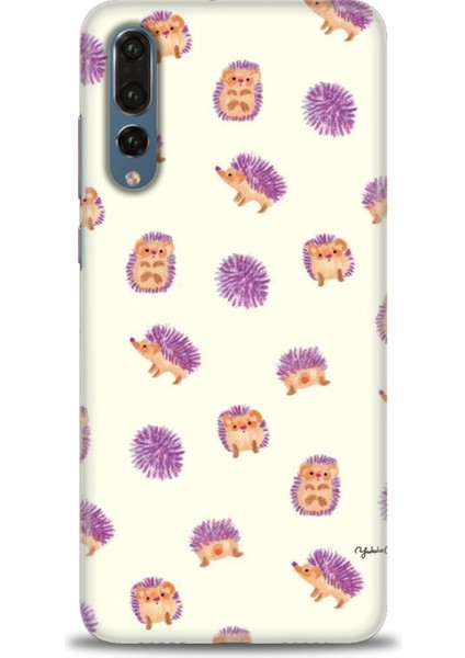 Huawei P20 Pro Kılıf Hd Baskılı - Minik Kirpiler + 9h Nano Ekran Koruyucu