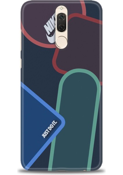 Huawei Mate 10 Lite Kılıf Hd Baskılı - Just Do It + 9h Nano Ekran Koruyucu