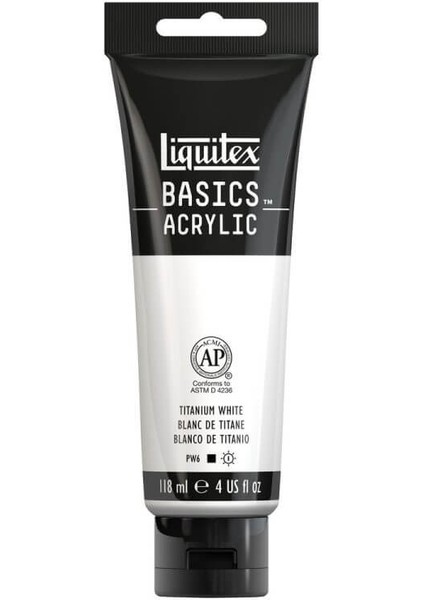 Basics Acrylic 118ML Akrilik Boya Titanium White 432