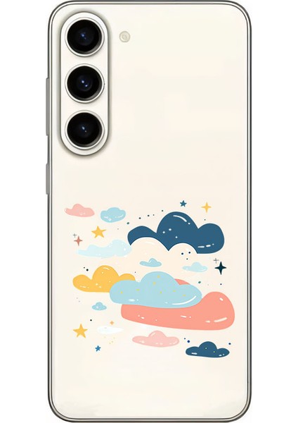 Samsung S24 Uyumlu Bulutlu Gökyüzü Desenli Silikon Kılıf
