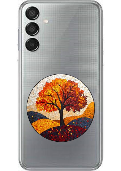 Samsung M15 Uyumlu Sonbahar Ağacı Desenli Silikon Kılıf
