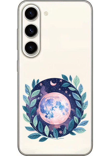 Samsung S23 Uyumlu Dolunay Desenli Silikon Kılıf