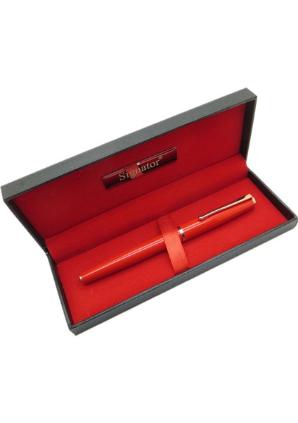 ® T524 Bayrak Kırmızı Altın Roller Kalem | Isme Özel Kalem | Hediyelik Kalem